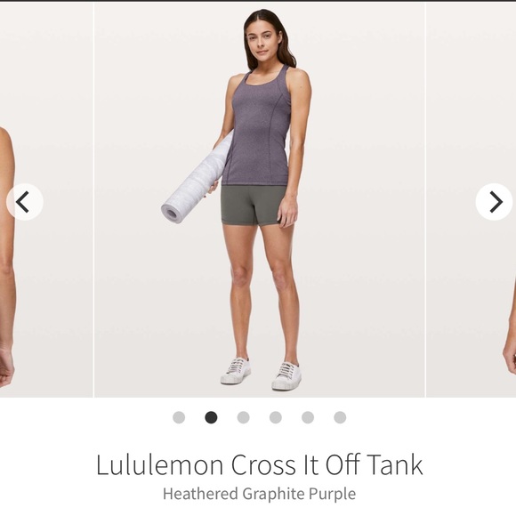 Lululemon Cross It Off Tank - 8 - Heathered Graphite Purple - Picture 3 of 12